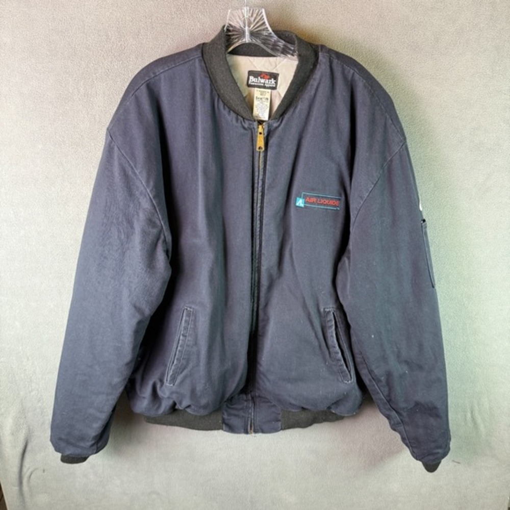 Bulwark‎ FR Mens Bomber Jacket XL Quilted Flame Resistant Workwear JET2NV6